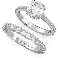 Swarovski Ring zilver / transparant