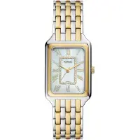 Fossil Analoog horloge 'RAQUEL' goud / zilver / wit