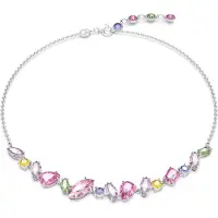 Swarovski Ketting 'Gema' blauw / lila / rosa / zilver
