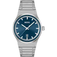 BOSS Analoog horloge 'CANDOR' navy / zilver
