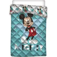 Disney kinderdekbed zonder overtrek Mickey Mouse - Happy - polyester - eenpersoons (140x200 cm)