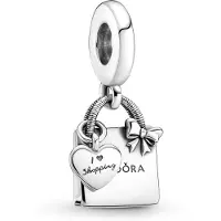 Pandora Passions Boodschappentas Hangende Bedel - Zilver