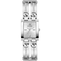 GUESS Analoog horloge 'MOD ID' zwart / zilver / transparant