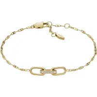 Fossil Armband goud / transparant