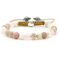 Karma Armband Spiral Every Day Rose Crystal