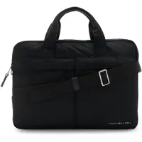 Tommy Hilfiger Signature - heren Laptoptas van polyester - Zwart
