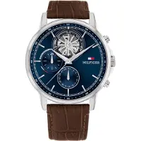 Tommy Hilfiger Analoog horloge 'STEWART' donkerblauw / zilver