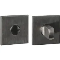 Intersteel Q WC-sluiting verdekt 53x53x6mm pvd antraciet