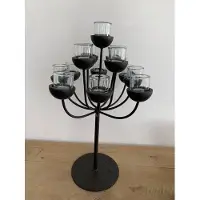 Wmg Kandelaar Leandro incl 11 theelichten glas