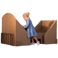 KarTent Kartonnen kinderbed - 160 x 70 - Optioneel met eigen naam -