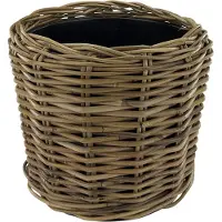 WDMT Rotan drypot ø 34 x 30 cm grijs