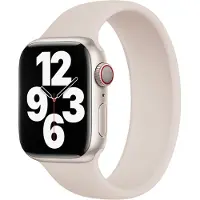 Apple Siliconen solobandje voor de Watch | 44/45/46/49 mm - Maat 12 - Starlight