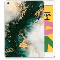 B2Ctelecom Tablet Back Cover voor Apple iPad 10.2 | iPad 10.2 (2020) | 10.2 (2021) Marmer Groen