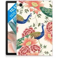 B2Ctelecom Back Case voor Samsung Galaxy Tab A8 2021/2022 Pink Peacock