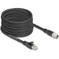 DeLOCK netwerkkabel - 8-polige M12-X (mannelijk) naar RJ-45 (mannelijk)