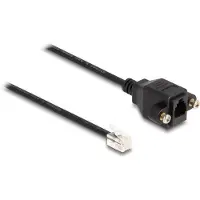DeLOCK Cable RJ10 plug to RJ10 jack for installation 30 cm black