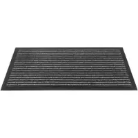 Benson Schoonloop deurmat - absorberend - slipvast - 90 x 150 cm - antraciet streep