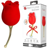 Pretty Love - clitoris vibrator met tongfunctie 2in1 - rood