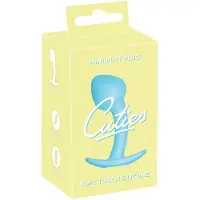 Cuties Mini Butt Plug - siliconen anaalplug (blauw, 2,6 cm)