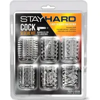 Blush Novelties Blush Stay Hard Cock Sleeve set Penishoes - Transparant