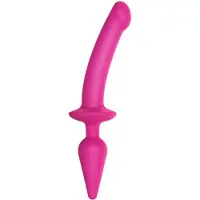 Strap-On-Me Switch Semi-Realistic L - 2-in-1 siliconen dildo (roze)