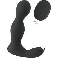 Rebel - prostaat vibrator met afstandsbediening - 2-in-1 - zwart