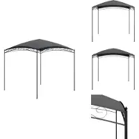 vidaXL Paviljoen 3x3x2,65 m, antraciet, 180 g/m² - Paviljoenen & feesttenten