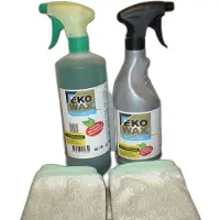 Ekowax - HOOGGLANSSPRAY - auto-camper-caravan-zwarte strepen verwijderen- Promotie SET - geschikt voor donkere en lichte kleuren - gemakkelijk op te poetsen