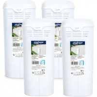 PlasticForte Waterverdamper radiator - 4x - wit - kunststof - 21 cm - luchtbevochtiger