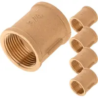 PRIMEMATIK - Pak van 5 stuks 3/4" verzinkte messing binnenhuls voor waterinstallaties