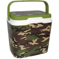 Sunnydays Beach Vibes Koelbox - 29 liter - kunststof - camouflage print - 39 x 27 x 37 cm
