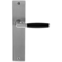 In-Door Deurklink Ton Model Massief rvs/Kunststof Op langschild Blind
