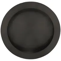 Artitec Schuifdeurkom rond ø40mm zwart