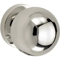 Artitec Knopkruk op geveerd rozet Kogel 50mm/Vivo glans nikkel