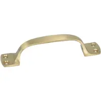 ODShop Handgreep op vierkante voet 134 mm messing mat goud