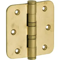 Artitec Mi Satori Kogellagerscharnier ronde hoek vlak 89x89mm messing antiek