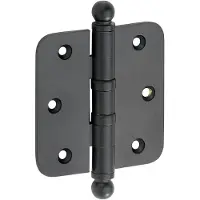 Artitec Mi Satori Kogellagerscharnier ronde hoek bol 76x76mm mat zwart