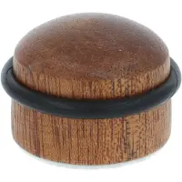 AMIG Deurstopper zelfklevend mahoniehout Ø34 x 28 mm