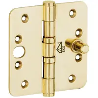 Artitec Mi Satori Kogellagerscharnier SKG3 ronde hoek vlak 89x89mm messing pvd