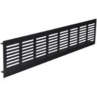 Starx Plintrooster | | 400 x 80 mm (Aluminium, Zwart)