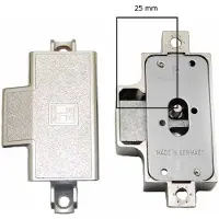 Berma Spanjoletslot 25 mm rechts Vernikkeld