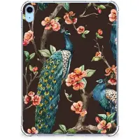 B2Ctelecom iPad (2022) 10.9 | iPad 10.9 (2025) Back Case Pauw met Bloemen
