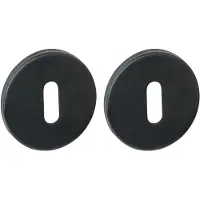 Intersteel Q sleutelrozetten verdekt ø52x6mm pvd zwart