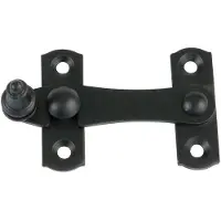 AMIG Overslag sluiting rechts 75 x 46 mm zwart