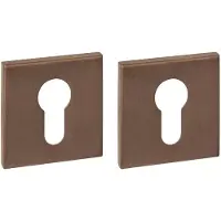 Intersteel Deurbeslag | Cilinderrozet | (Vierkant, RVS, Brons)