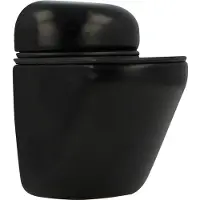 AMIG Glasplaatdrager rond zwart
