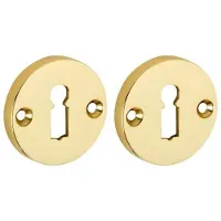 Artitec Set van twee sleutelplaatjes Elegant BB messing ongelakt