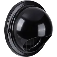 Starx Buitenrooster | | Ø 125 mm (Bol, Gaas, RVS, Zwart)