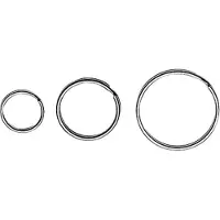 Online Deurbeslagshop Sleutelring rvs 24 mm 10 st.