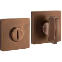Artitec WC garnituur 5-8mm Piatto /Bauhaus verdekt messing antiek brons